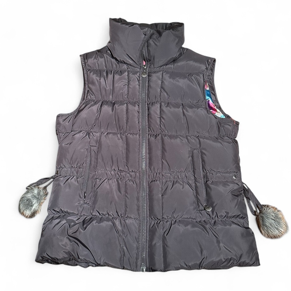 Betsey Johnson charcoal Puffer Vest L
